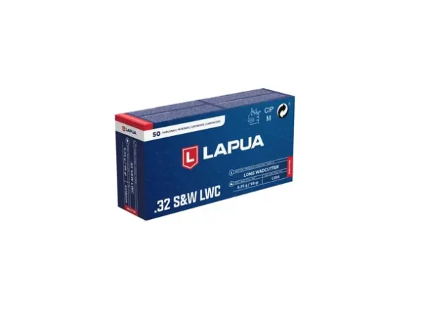 Lapua 32 S&W 6,35g / 98grs Wadcutter 50pk