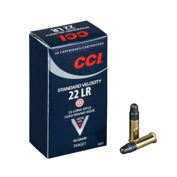 CCI Standard velocity .22 LR 2.6g/40gr-50pk