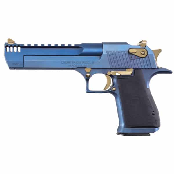 CARBO BLUE DESERT EAGLE w/ TITANIUM GOLD APPOINTMENTS,.50 AE