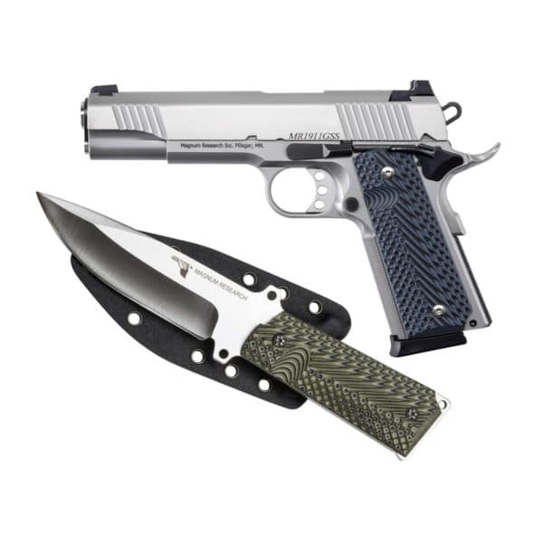 Magnum Research 1911 G, Stainless with KNIFE1911