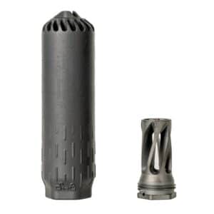 HUXWRX FLOW 6K Suppressor, Black - With Flash Hider